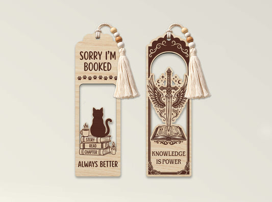 Bookmark SVG Bundle Laser Cut File for Glowforge and LightBurn