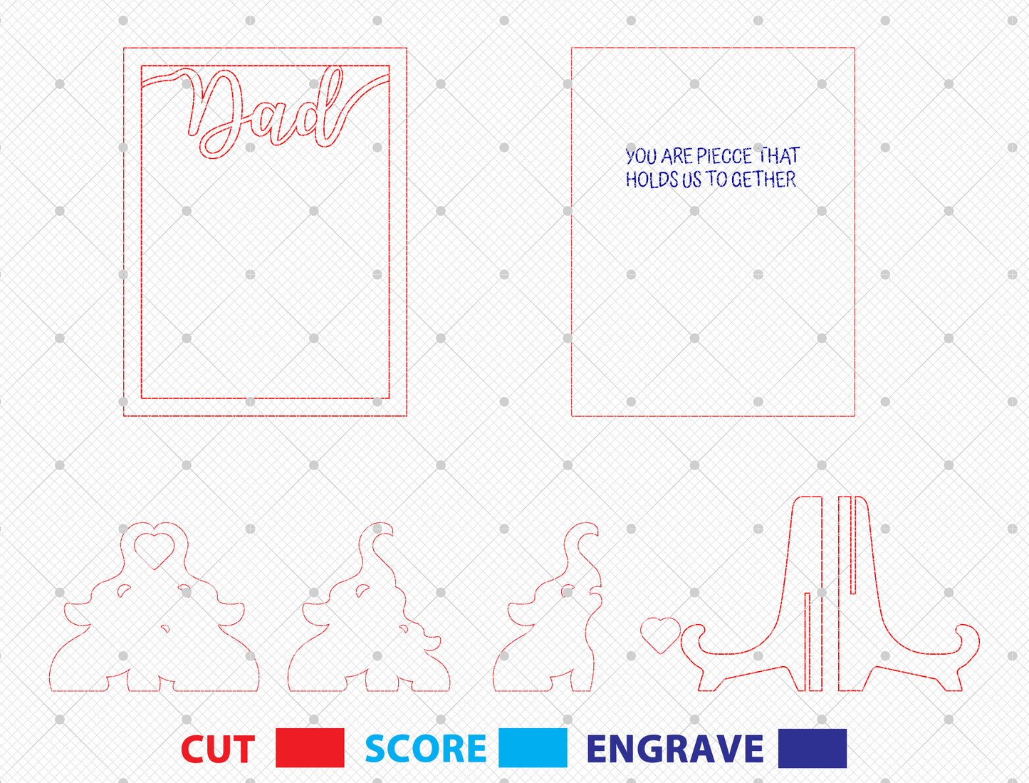 "You Are The Piece That Holds Us Together" Puzzle SVG for Glowforge