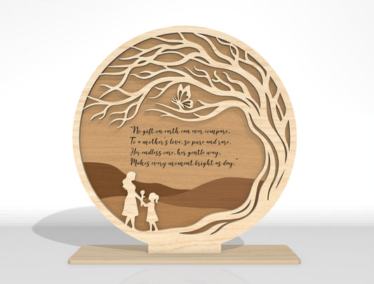 Mother's Day Wooden Sign SVG Bundle Mixed Designs for xTool