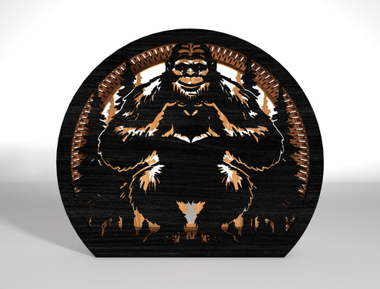 Bigfoot Sasquatch Walking SVG Bundle 9 Designs for LightBurn Glowforge xTool