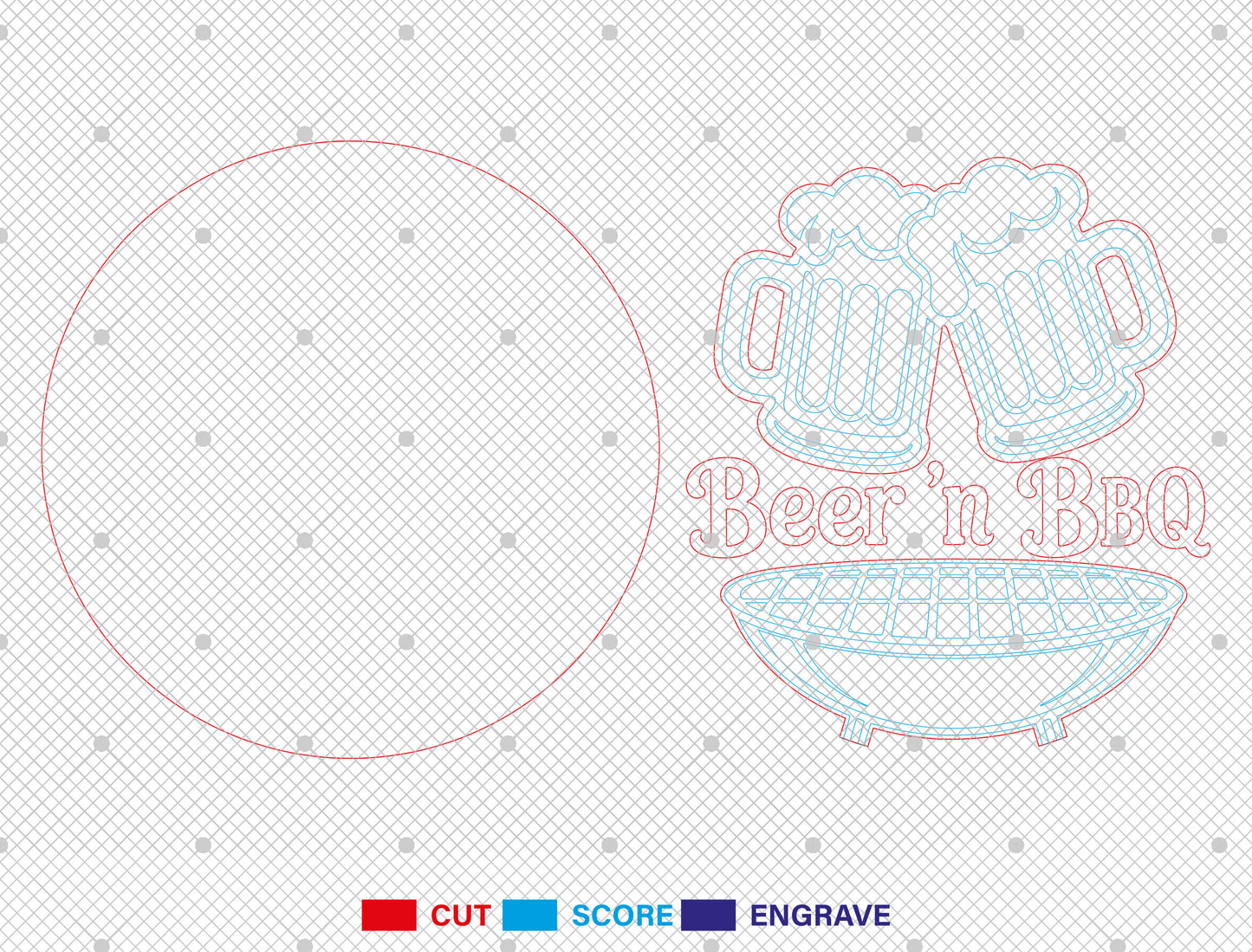 Backyard Bar and Grill SVG Bundle for Glowforge, xTool, and LightBurn