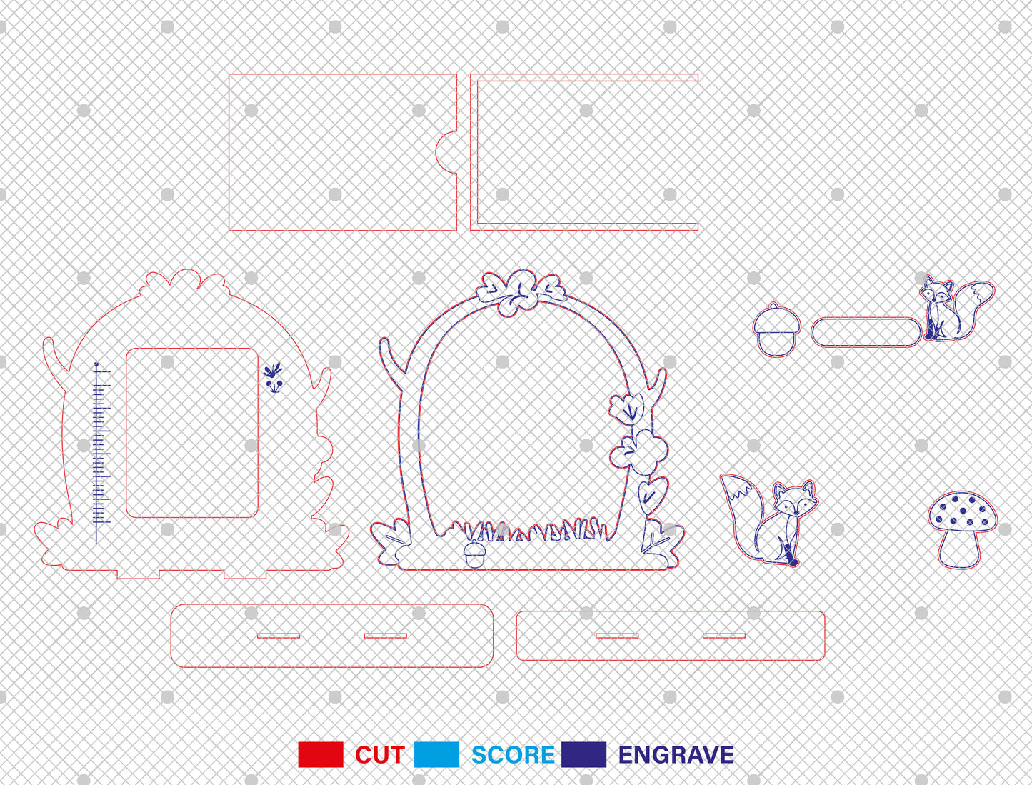 Customized Photo Frame SVG Bundle for Glowforge and xTool