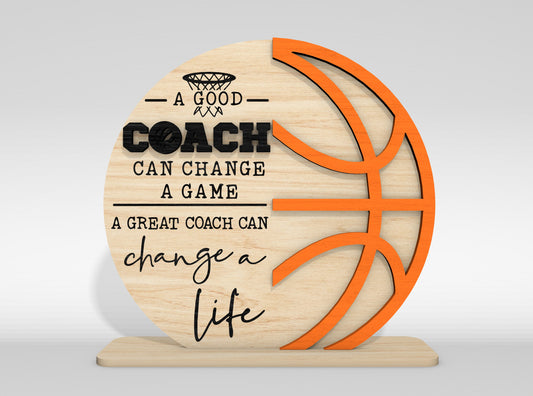 Thank You Coach Sign SVG Bundle for Glowforge and LightBurn