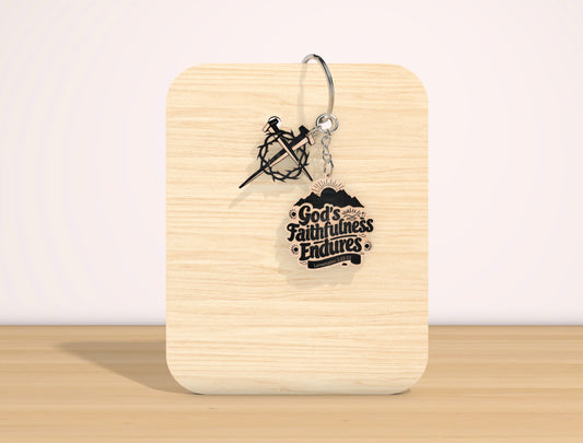 Christian Bible Verse Keychain SVG Inspirational Faith for Glowforge