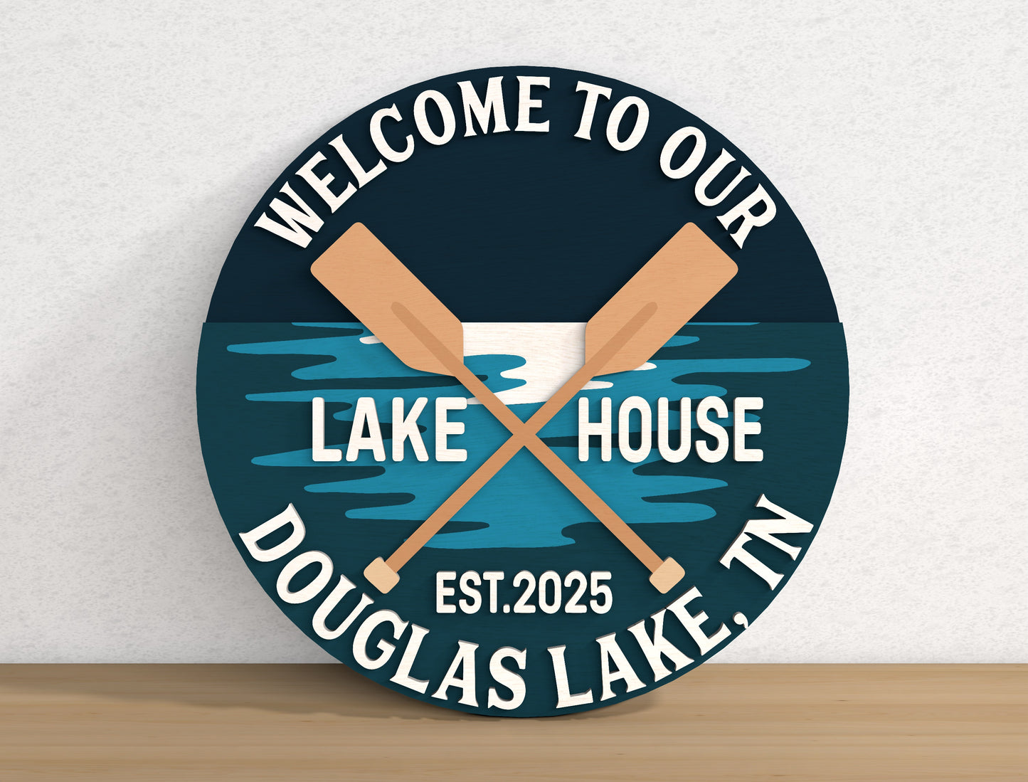 Lake Life Door Sign SVG Bundle Laser Cut File for Glowforge and LightBurn