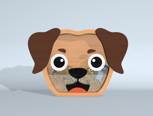 Animal Piggy Bank SVG Bundle Laser Cut File for xTool and Glowforge