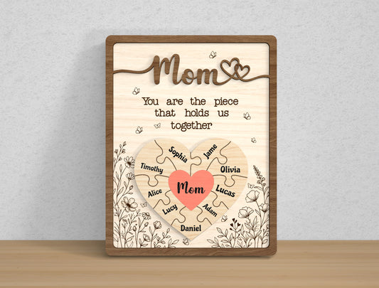 Personalized Family Name Mom Sign SVG Bundle for Glowforge
