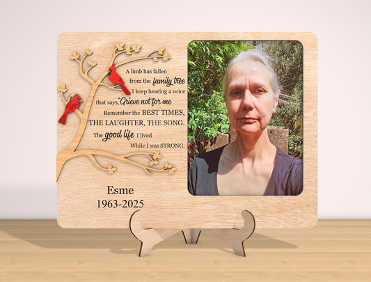 Memorial Photo Frame SVG Laser Cut File for Glowforge