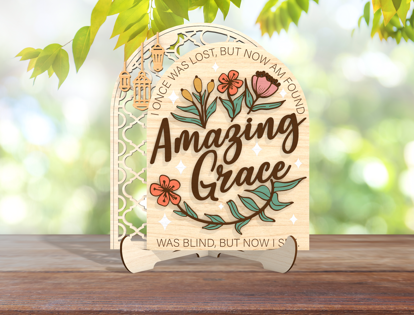 Christian Arch Sign SVG Amazing Grace and But God for LightBurn and Glowforge