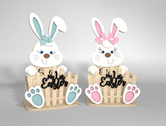 My 1st Easter Bunny Chick Lamb Basket SVG Bundle for LightBurn and xTool