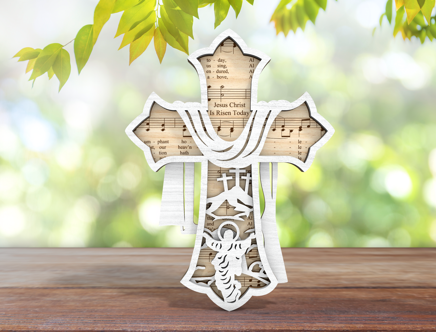 Cross Faith SVG Bundle Jesus Wooden Cross Decor for LightBurn and Glowforge