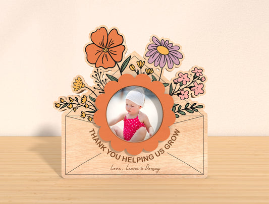 Mom Photo Frame Stand SVG Bundle Floral for xTool and LightBurn
