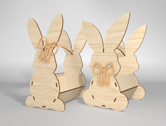 Simple Bunny Egg Holder Stand SVG Easter 8 Designs for Glowforge and xTool