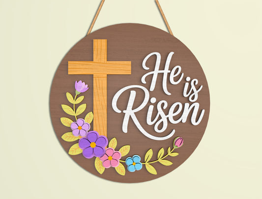 Easter Bunny Door Sign SVG Bundle Cute Bunny Quote for LightBurn