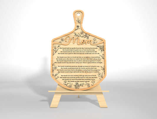 Mother's Day Cutting Board Recipe Mom SVG Bundle for LightBurn and xTool