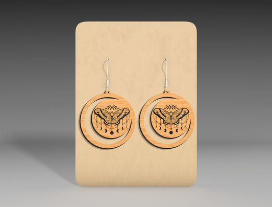 Halloween Witch Moon Earrings SVG Bundle 3 Designs for LightBurn Glowforge xTool