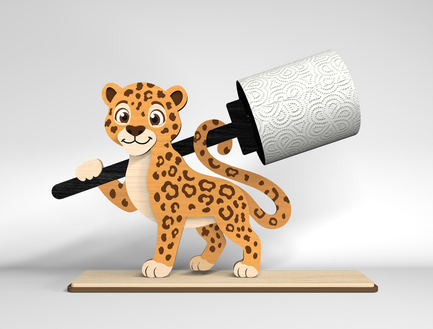 Safari Toilet Roll Holder SVG Bundle for Glowforge and LightBurn