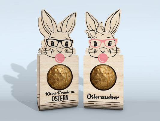 Easter Bunny Chocolate Holder SVG Bundle 18 Designs for Glowforge
