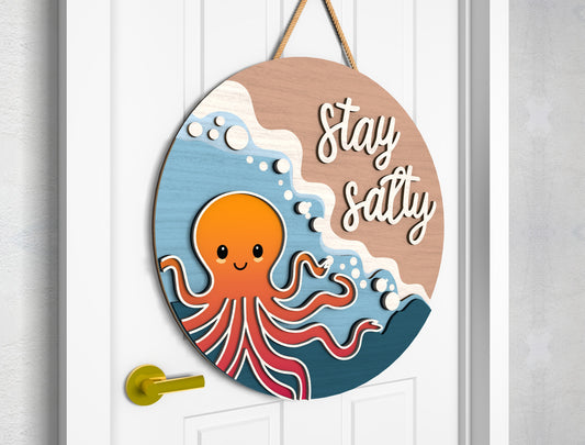 Hello Beach Door Hanger SVG Bundle for Glowforge