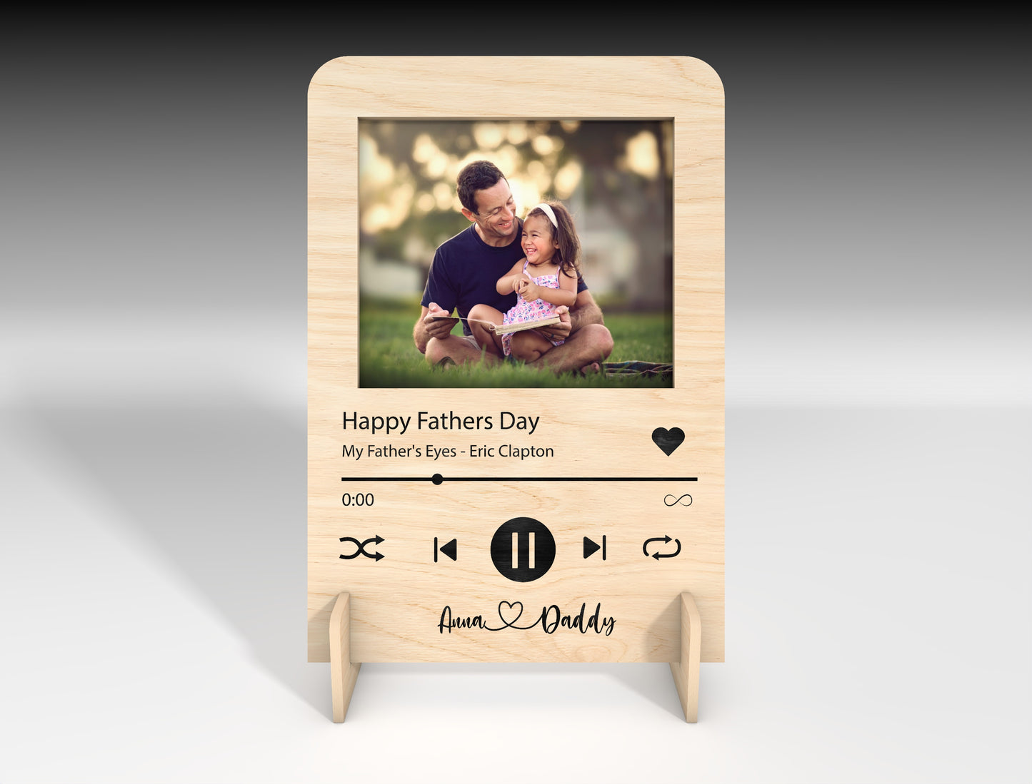 Music Player Photo Plaque SVG Laser Cut File for xTool and Glowforge