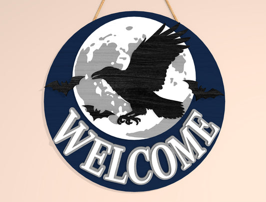 Halloween Welcome Door Hanger SVG Bundle for Glowforge xTool LightBurn