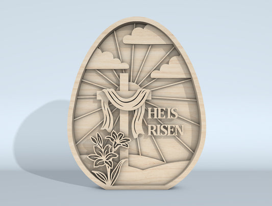 Multilayer Easter Cross SVG Bundle Christian Scene for xTool and LightBurn