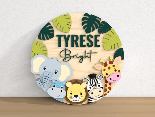 Personalized Baby Name SVG Bundle for Glowforge LightBurn