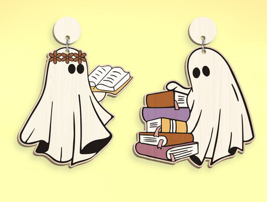 Halloween Ghost Ornament SVG Bundle 9 Designs for Glowforge xTool LightBurn