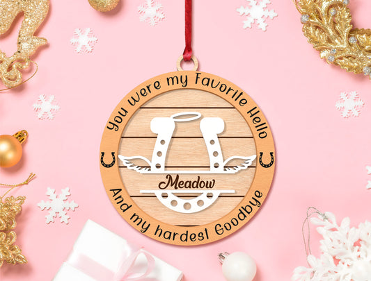 Pet Memorial Ornament SVG Laser Cut File for xTool and Glowforge