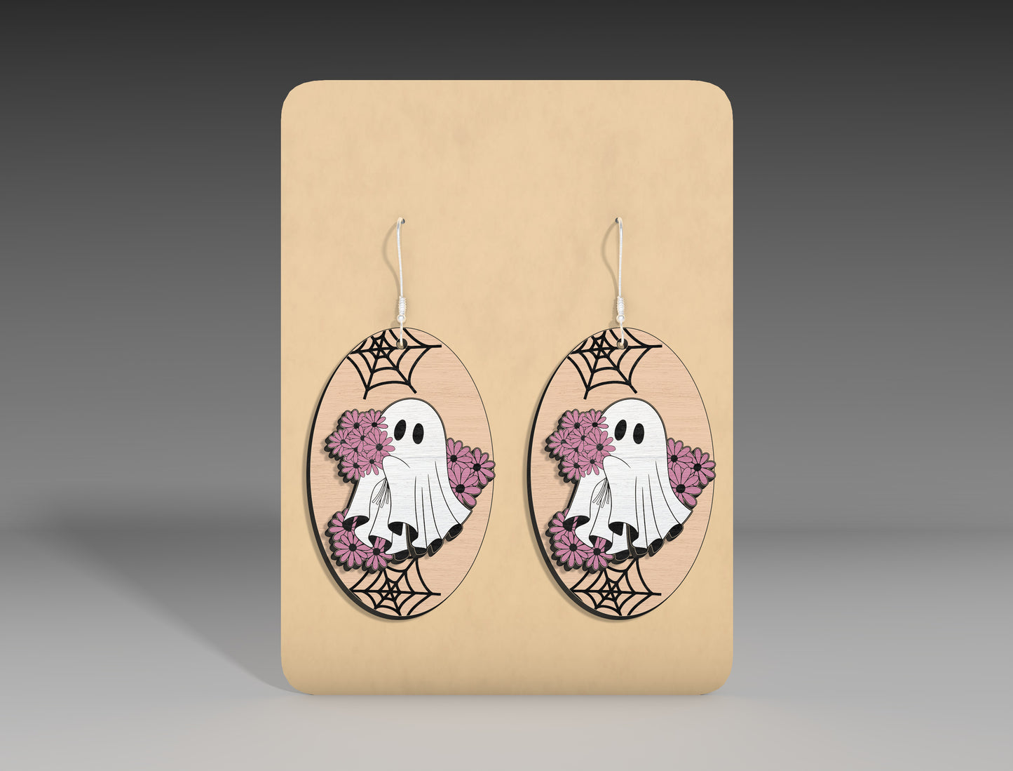 Halloween Pumpkin Ghost Earrings SVG Bundle 3 Designs for xTool Glowforge LightBurn