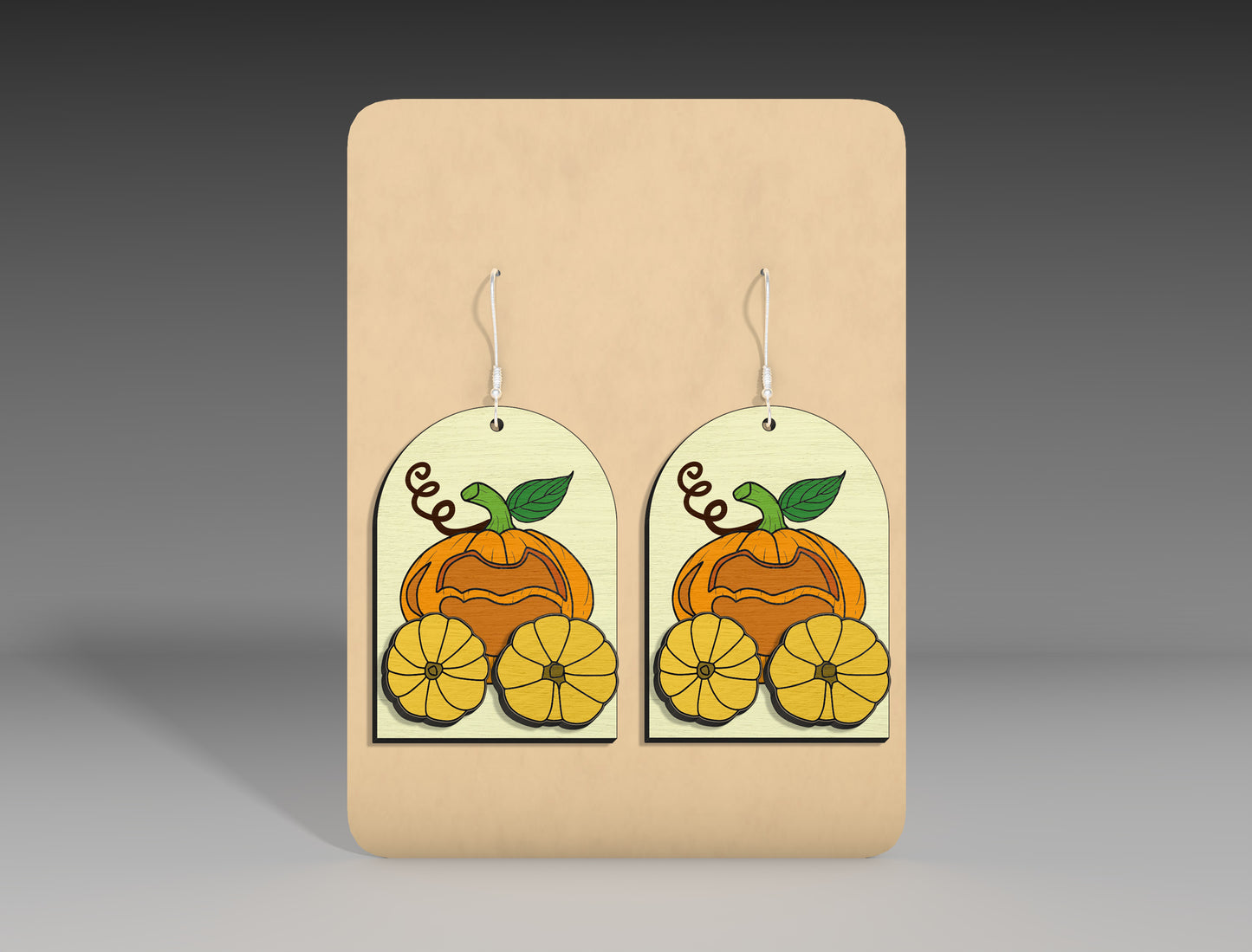 Fall Pumpkin Truck Earrings SVG Bundle 3 Designs for LightBurn xTool