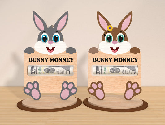 Bunny Money Holder SVG Bundle Cash Holder Easter for LightBurn and xTool