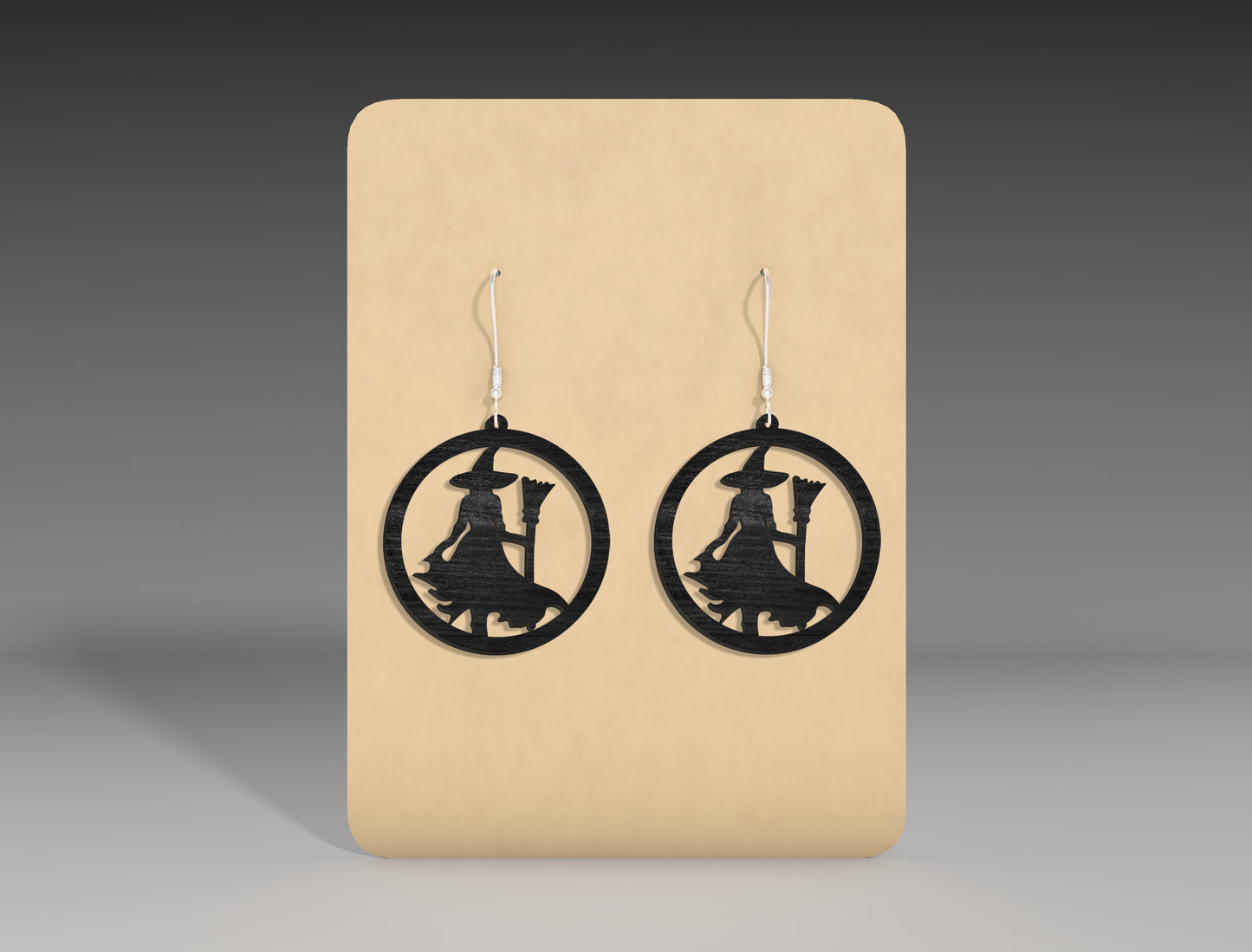 Halloween Witch Moon Earrings SVG Bundle 3 Designs for xTool Glowforge LightBurn