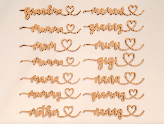 Personalized Grandma Bear Family Sign SVG for LightBurn and xTool