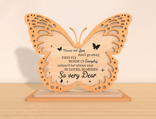 Butterfly Memorial SVG Quote Remembrance Laser Cut File