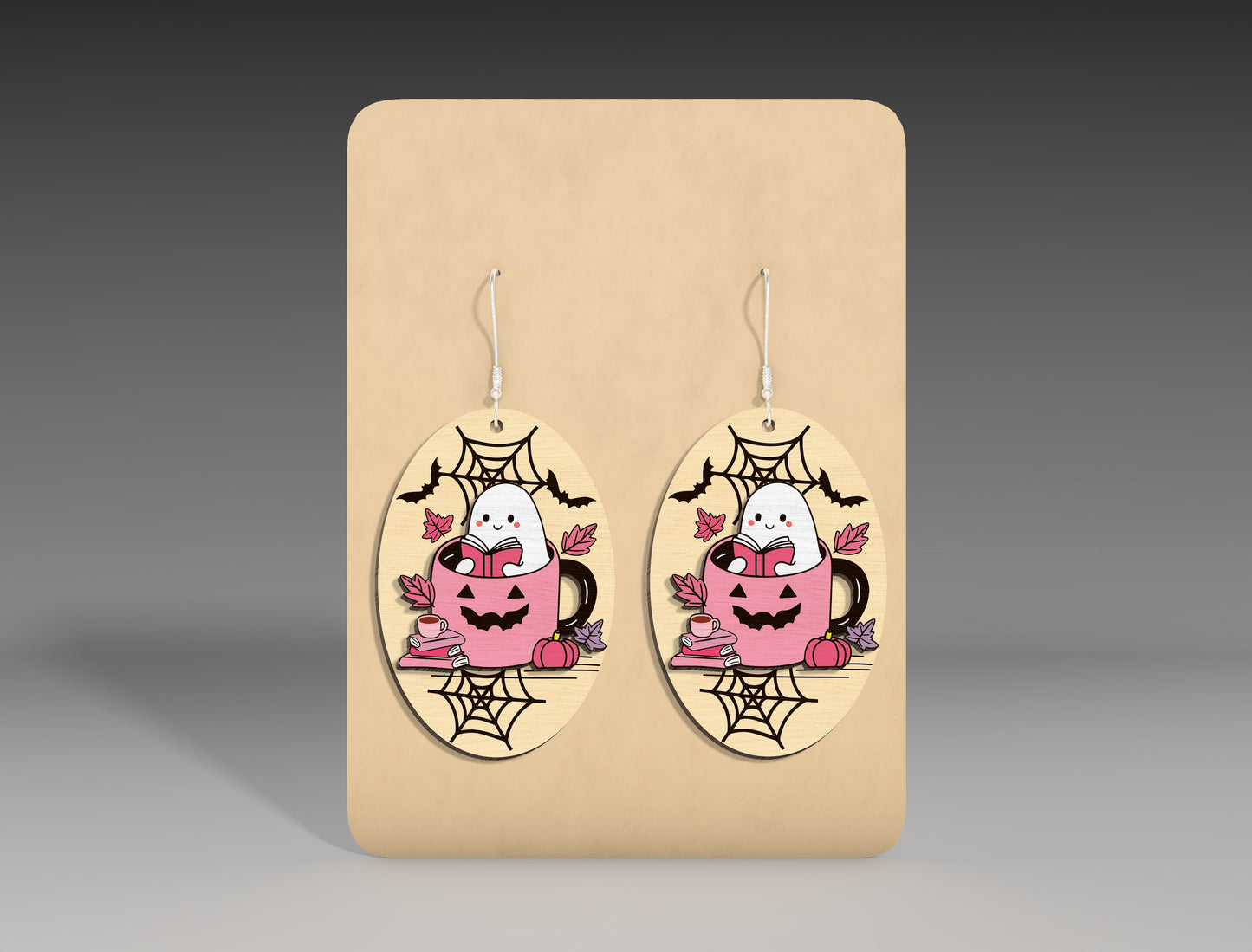 Halloween Skeleton Unicorn Earrings SVG Bundle 5 Designs