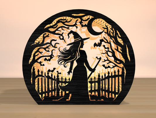 Halloween Raven Lantern SVG Bundle Laser Cut File | 10 Spooky Lantern Designs | Wooden Light Decor | Glowforge, xTool, LightBurn, etc.
