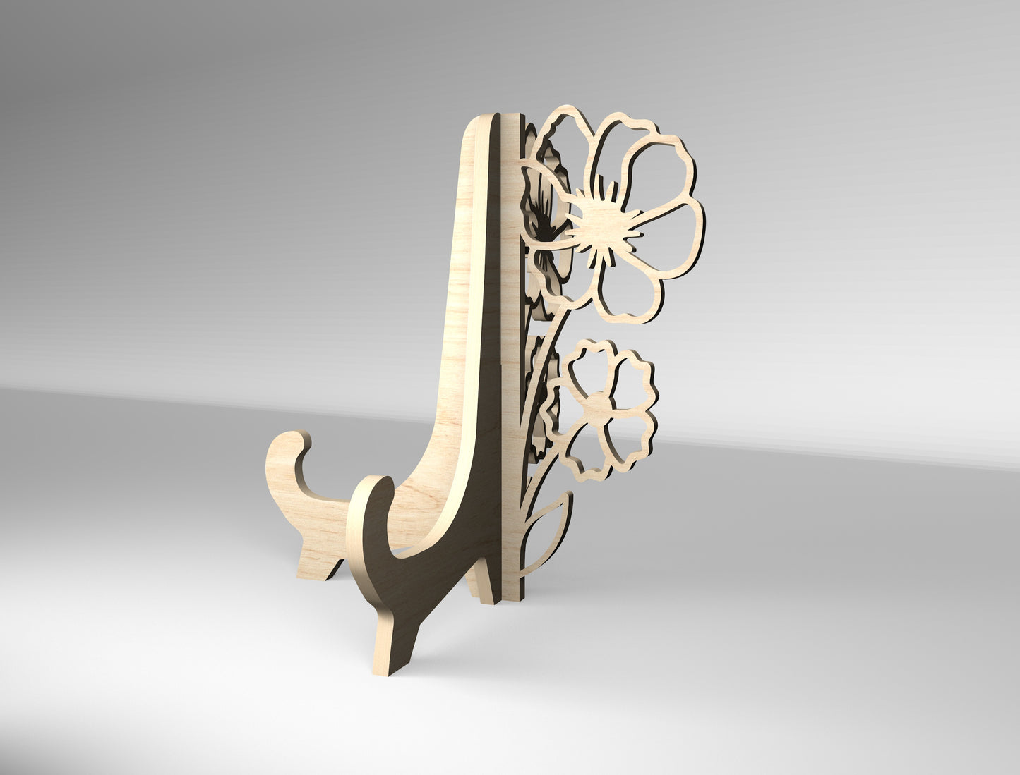 "First My Mother Forever My Friend" Floral Heart SVG for xTool