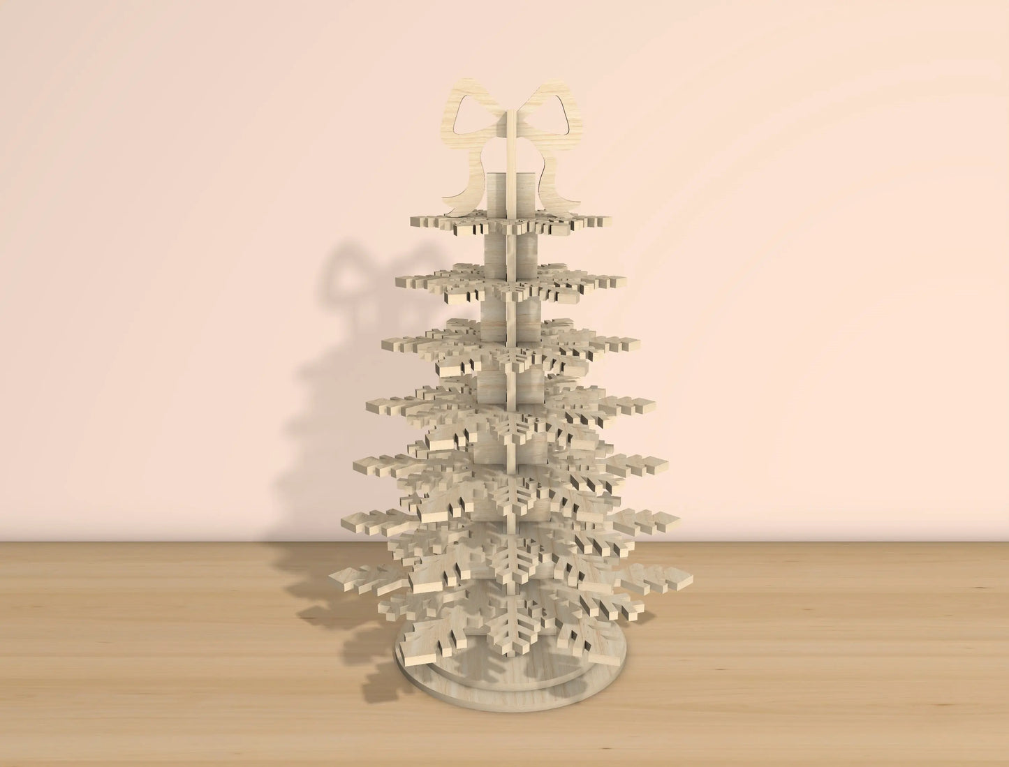3D Snowflake Christmas Tree Laser Cut File | Ready to Cut | Glowforge, xTool, LightBurn, etc. My Store