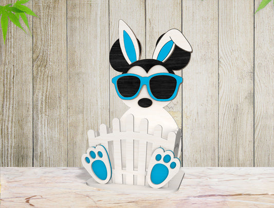 Easter Bunny Basket Sunglasses SVG Wooden Egg Holder for LightBurn and xTool