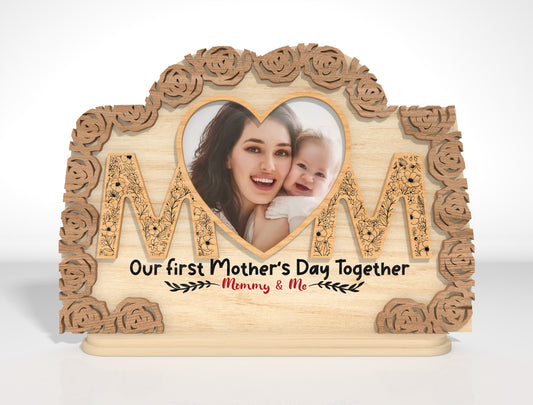 First Mother's Day Photo Frame SVG Bundle for xTool and Glowforge
