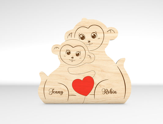 Personalized Family Monkey Puzzle SVG for xTool and Glowforge