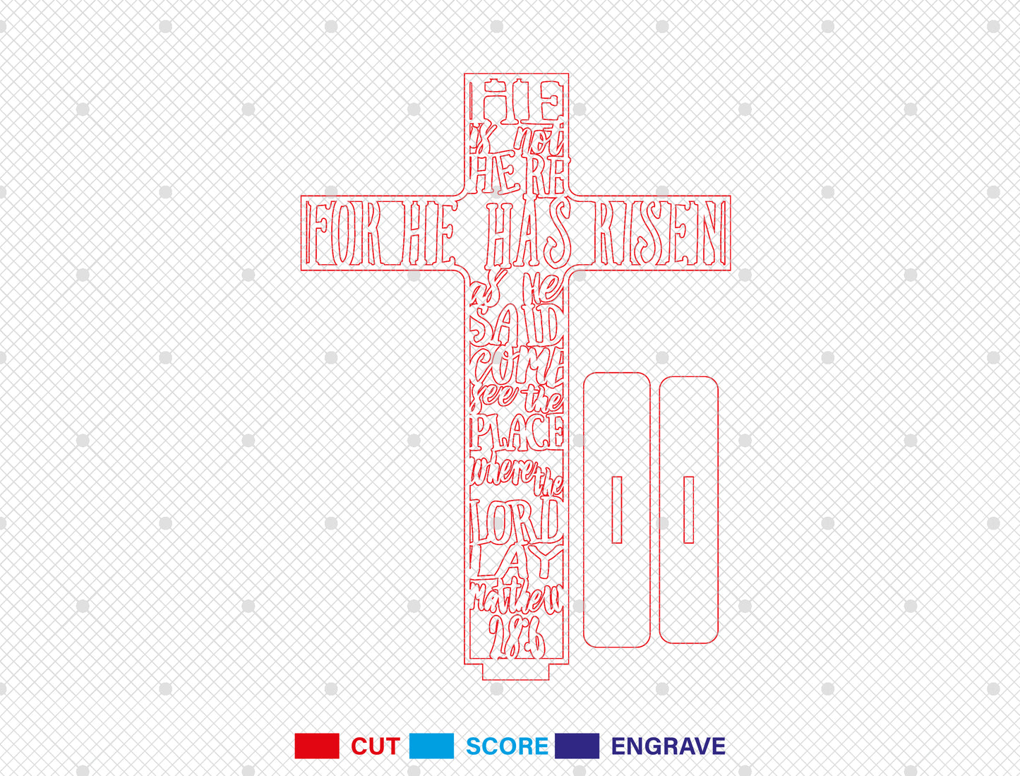 Christian Scripture Cross SVG Bundle Laser Cut File | 6 Faith Cross Designs | Easter Wooden Decor | Glowforge, xTool, LightBurn, etc.