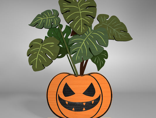 Halloween Plant Multilayer SVG Bundle for Glowforge xTool LightBurn 3 Designs