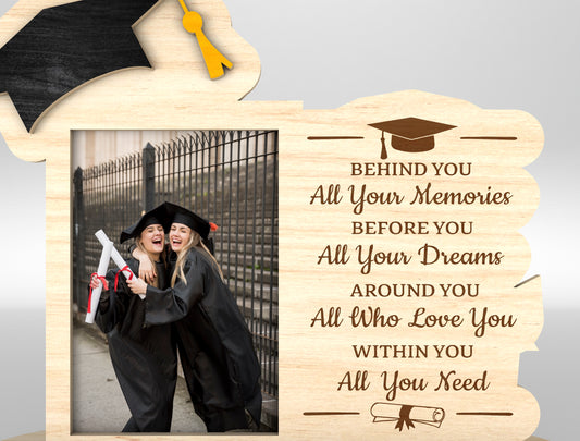 Graduation Photo Frame SVG Laser Cut File for Glowforge and LightBurn