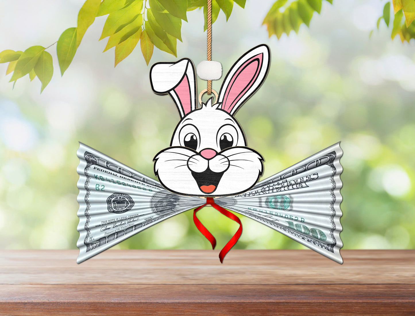 Easter Bunny Money Holder SVG Bundle Wooden Multilayer for LightBurn and xTool