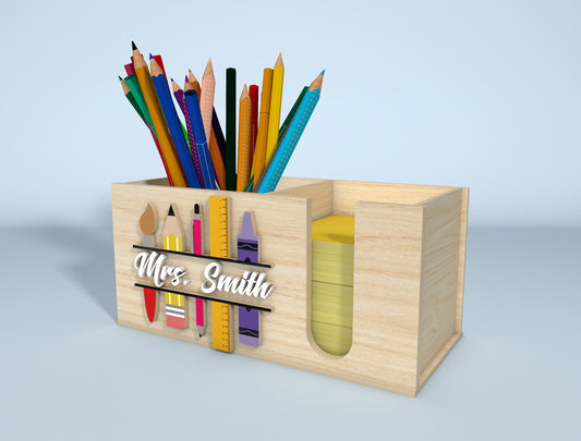 Personalized en Holder SVG Bundle for Glowforge and xTool