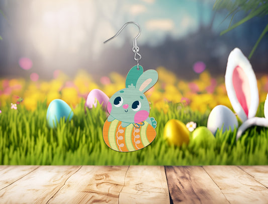 Easter Bunny Earrings SVG Rabbit Egg Jewelry for xTool and LightBurn