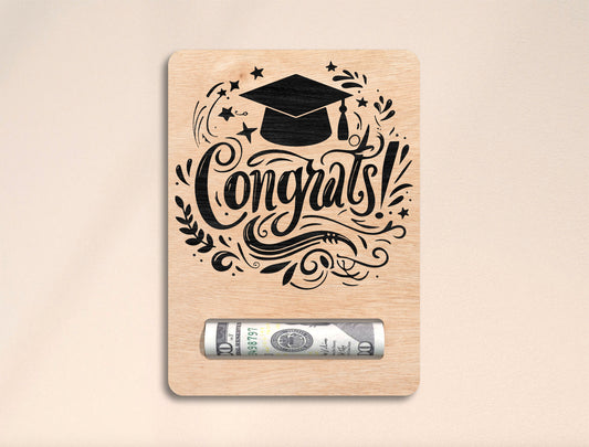 Graduation Money Holder SVG Bundle Laser Cut File for Glowforge Users
