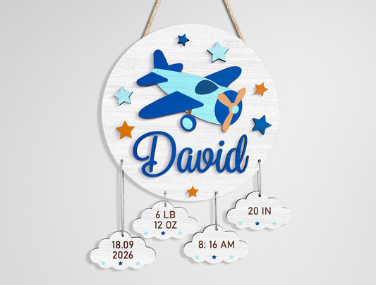Woodland Baby Name Sign SVG File for Glowforge and xTool